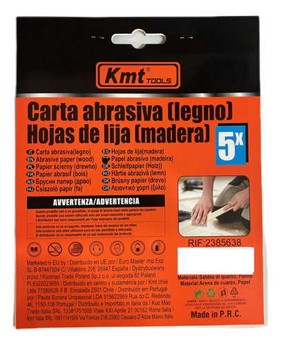 Lija Para Madera 100 Gr 5 Un