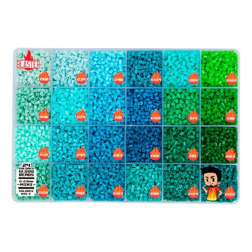 Caja Mostacillas Planchables Hama 2.6 Mm, 24 Col 12000 Beads