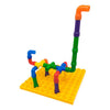 Mini Tubos Conectores Motricidad Fina 240 Piezas + 2 Bases