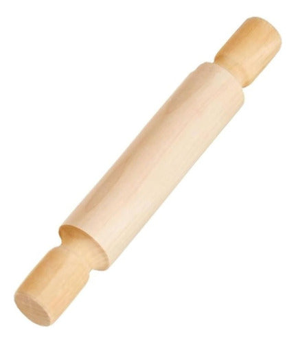 Rodillo Uslero De Madera Con Textura