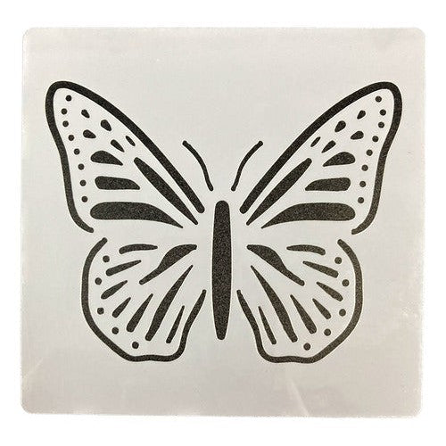Plantilla Stencil 15x15 Cm Diseño Mariposas