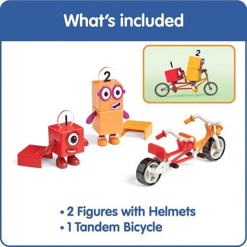 Figuras Numberblocks 1 Y 2 Aventura En Bicicleta