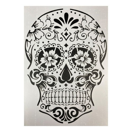Plantilla Stencil 21x29 Cm Diseño Calavera