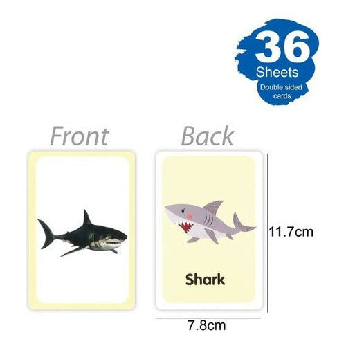 Láminas Didácticas Animales Marinos Inglés