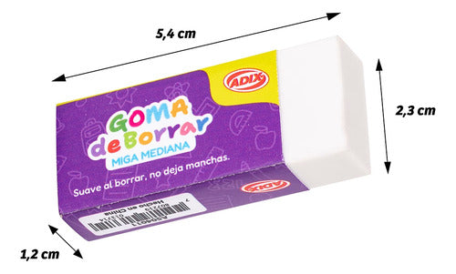 Goma De Borrar Miga Mediana 20 Un