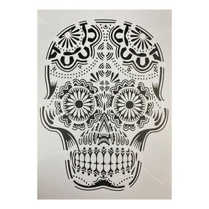 Plantilla Stencil 21x29 Cm Diseño Calavera