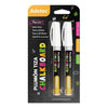 Set 2 Plumones Tiza Liquida Blanco Adetec