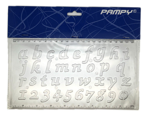 Regla Normografo Letras Abecedario Diseño