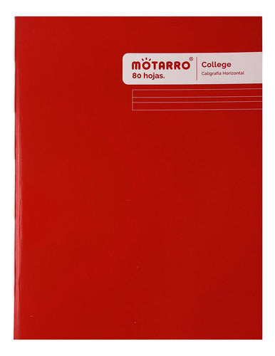 Cuaderno College Caligrafía Horizontal 80 Hjs