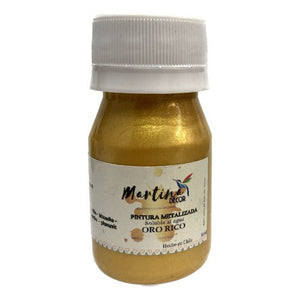 Pintura Decorativa Metalizada 30 Ml Manualidades