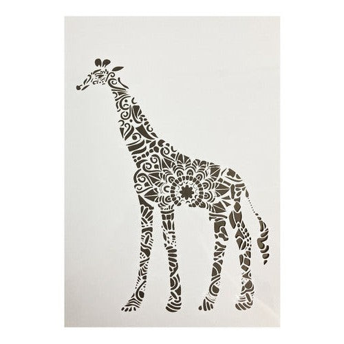 Plantilla Flexible Stencil A4 Diseño Animales