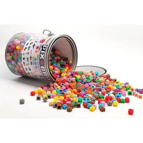 Mini Bloques Pix Brix 1500 Un Mix Balde Pixel-art