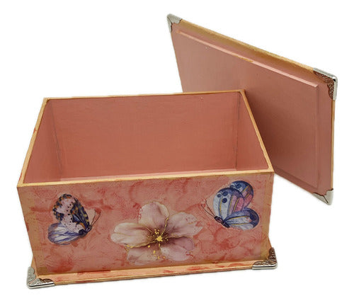 Caja Artesanal Decorativa Para Regalo Decoupage