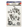 Plantilla Flexible Stencil Diseño Flores Primavera