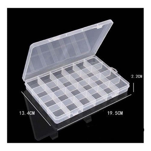 Caja Organizadora 24 Espacios Hama Mostacillas Planchables