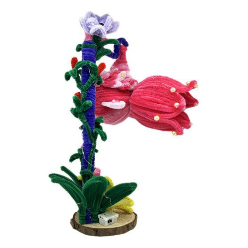 Pez Koi Decorativo De Limpiapipas Con Luz Artesanal