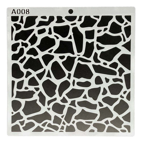 Plantilla Flexible 15x15 Cm Stencil Diseños Texturas