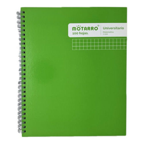 Cuaderno Universitario 7 Mm Tapa Extra Dura Liso 100 Hj