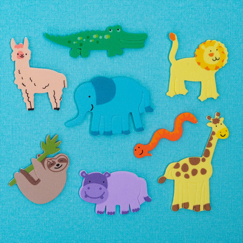 Animales Goma Eva Adhesiva 48 Un Manualidades