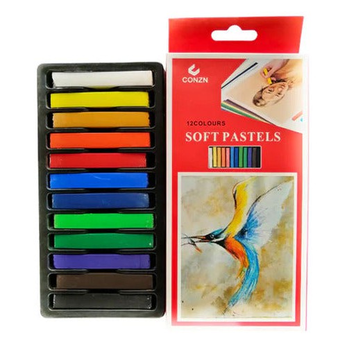 Barras Pastel Seco 12 Colores