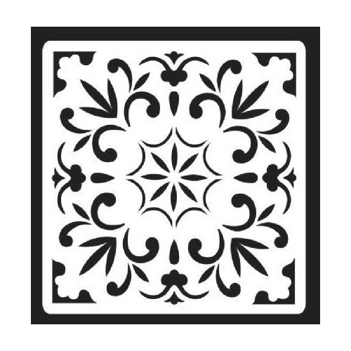 Plantilla Stencil 15x15 Cm Diseño Mandalas