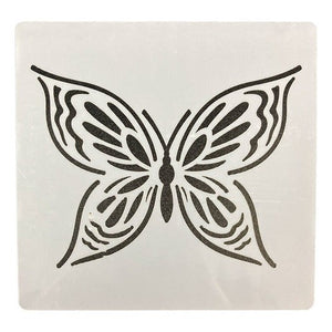 Plantilla Stencil 15x15 Cm Diseño Mariposas