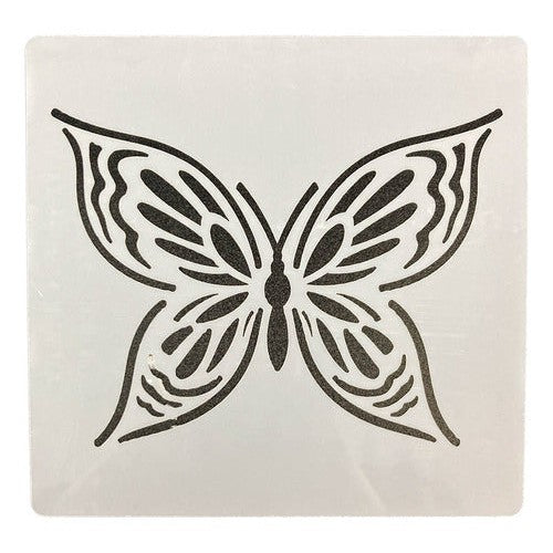Plantilla Stencil 15x15 Cm Diseño Mariposas