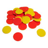 Set 20 Fichas Plasticas Bicolor Para Contar 25 Mm