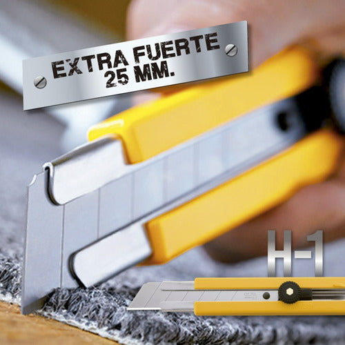 Cuchillo Extra Fuerte Antideslizante 25mm Olfa
