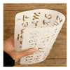 Plantilla Flexible Stencil Diseño Letras Abecedario