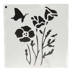 Plantilla Flexible Stencil Diseño Primavera