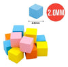 Cubos De Madera 2 Cm Colores 12 Un Surtido