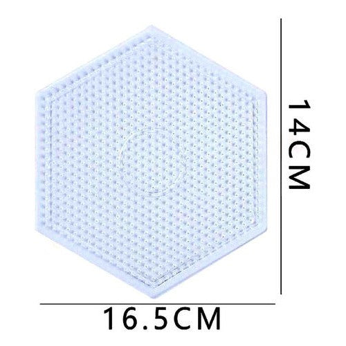 Base Hexagonal 16.5x16.5, Mostacillas Planchables Hama 5 Mm