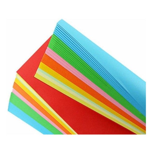 Papel A4 De Colores 50 Hojas 10 Col