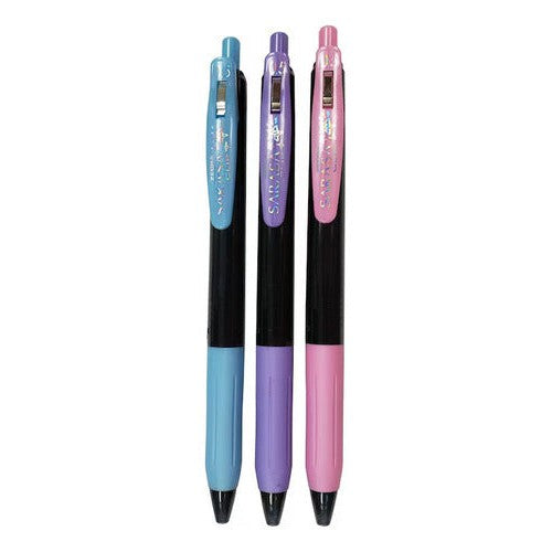 Set 3 Bolígrafo Gel Retráctil Zebra Sarasa Color Pasteles