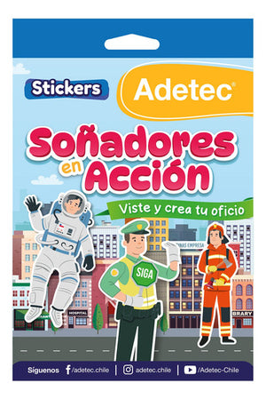 Set De Stickers Soñadores En Acción