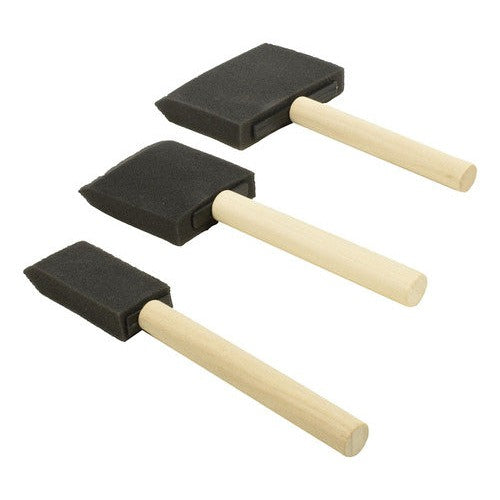 Kit Brochas Esponja Para Pintar 3 Un