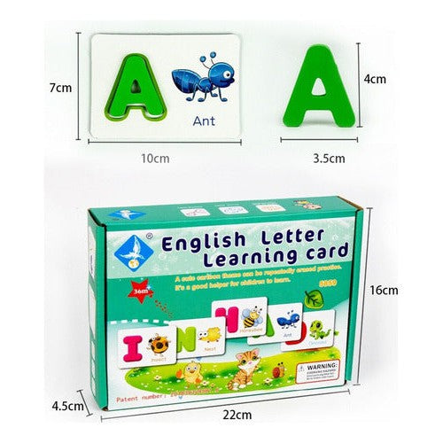Tarjetas De Aprendizaje De Letras Abecedario En Inglés