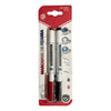 Set Plumones De Pizarra Punta Fina Negro Y Rojo