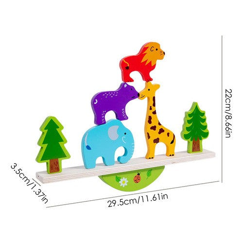 Juego Didáctico Equilibrio De Animales Motricidad Fina