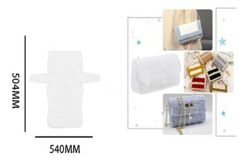 Malla De Plástico Para Tejer Bolso Mediano