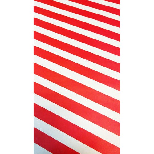 Papel De Regalo Satín (20 Pliegos) Blanco Con Rojo 100x70cm