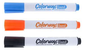 Set 3 Plumón Pizarra Colores Surtidos