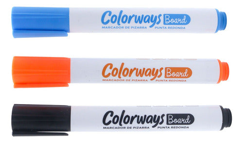 Set 3 Plumón Pizarra Colores Surtidos