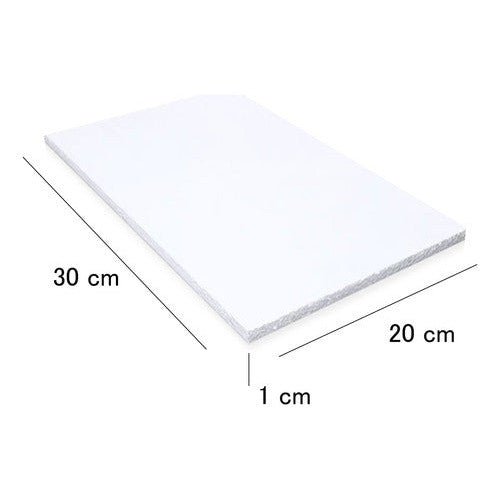 Tablero Plumavit Alta Densidad Manualidades 20x30x1 Cm