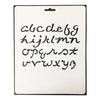 Plantilla Flexible Stencil Diseño Letras Abecedario 2