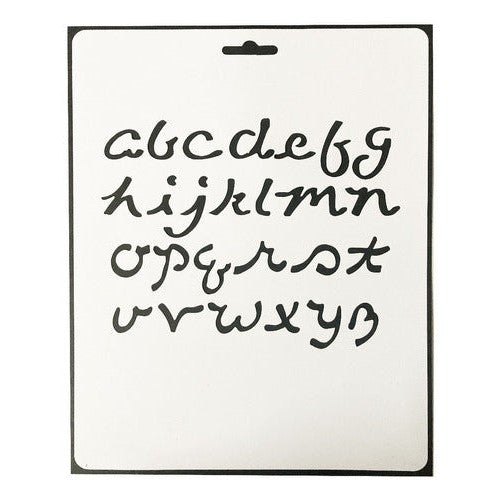 Plantilla Flexible Stencil Diseño Letras Abecedario 2