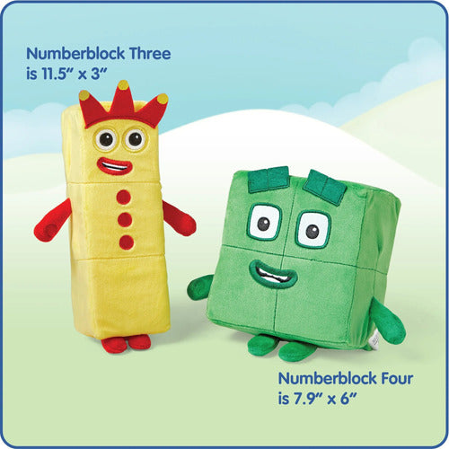 Numberblocks Peluches Numero Tres Y Cuatro