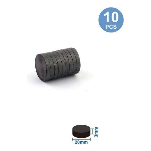 Set 10 Imanes 2cm Redondos Manualidades