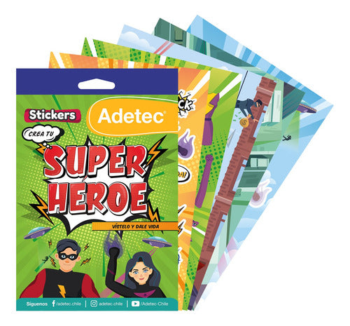 Set De Stickers Crea Tu Super Héroe